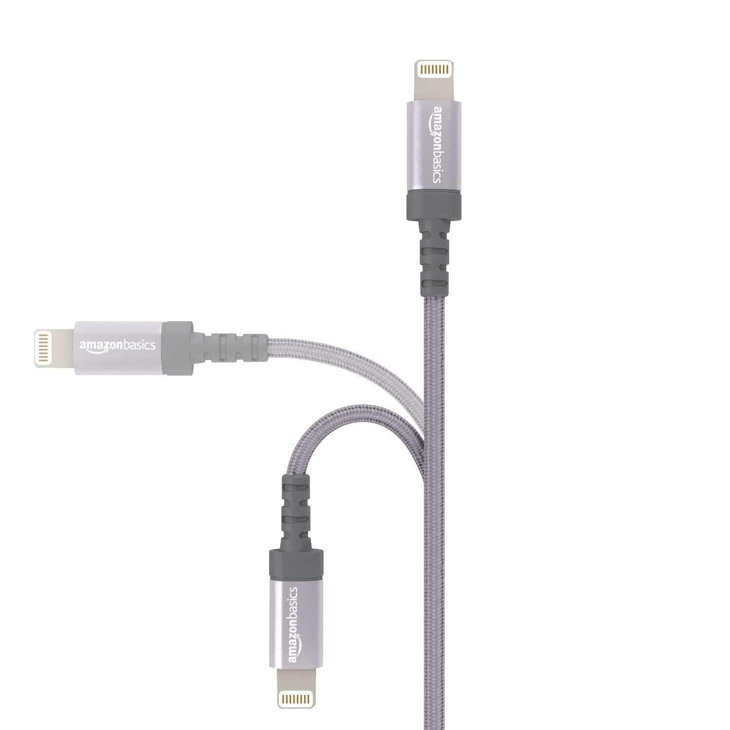 Pebble Nylon Braided USB A to Lightning Cable - Apple MFi Certified (1-Meter) PNML10-USB Charging Transfer cable-dealsplant