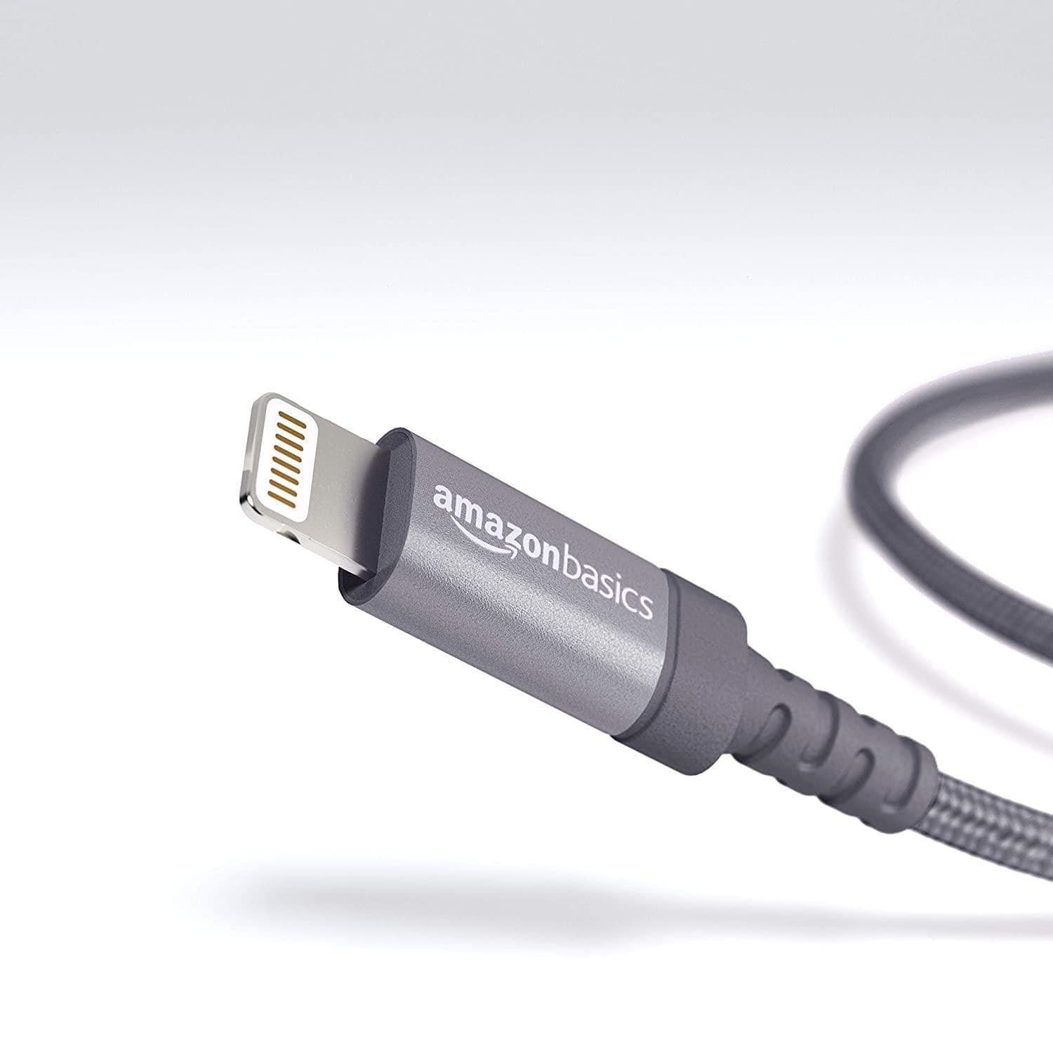 Pebble Nylon Braided USB A to Lightning Cable - Apple MFi Certified (1-Meter) PNML10-USB Charging Transfer cable-dealsplant