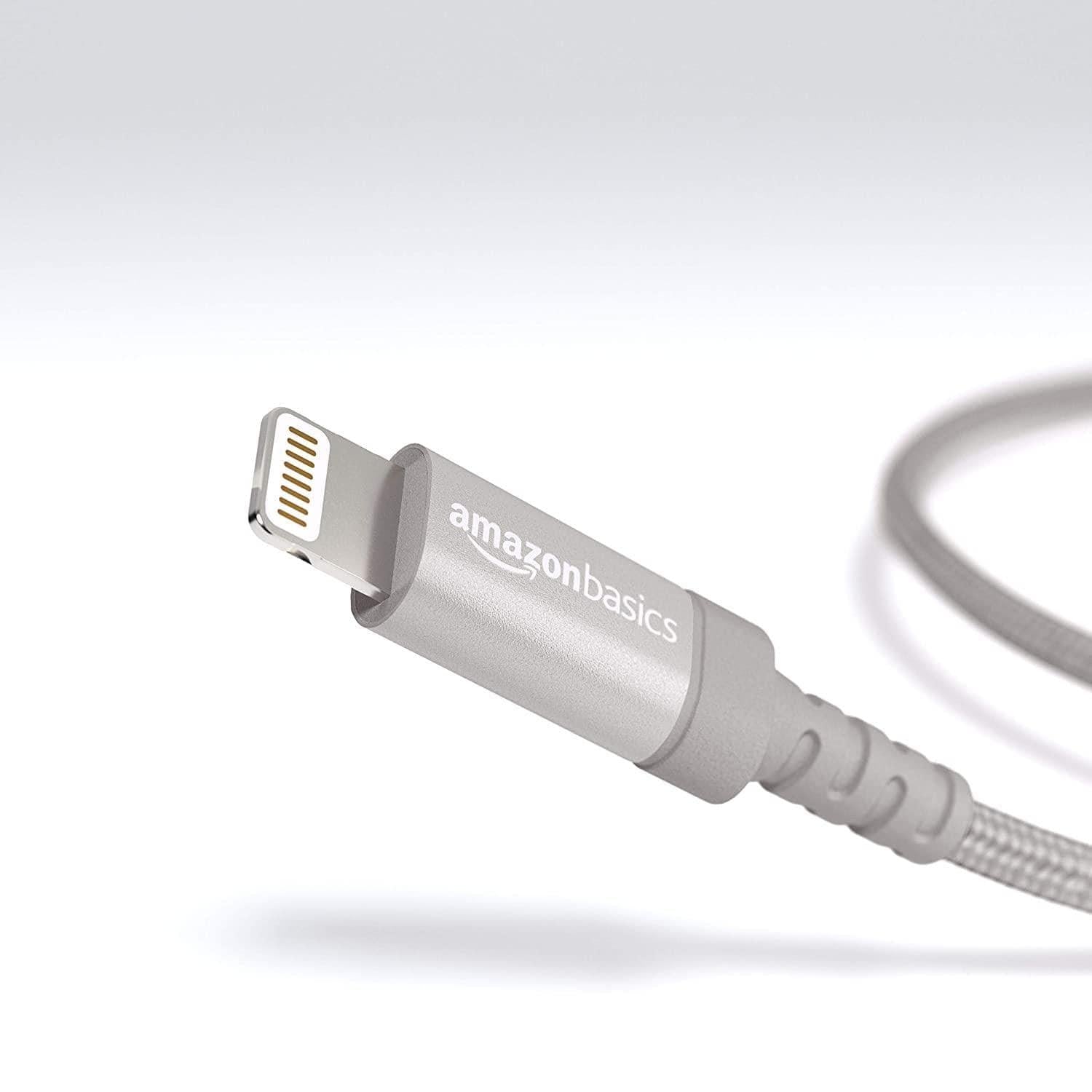 Pebble Nylon Braided USB A to Lightning Cable - Apple MFi Certified (1-Meter) PNML10-USB Charging Transfer cable-dealsplant
