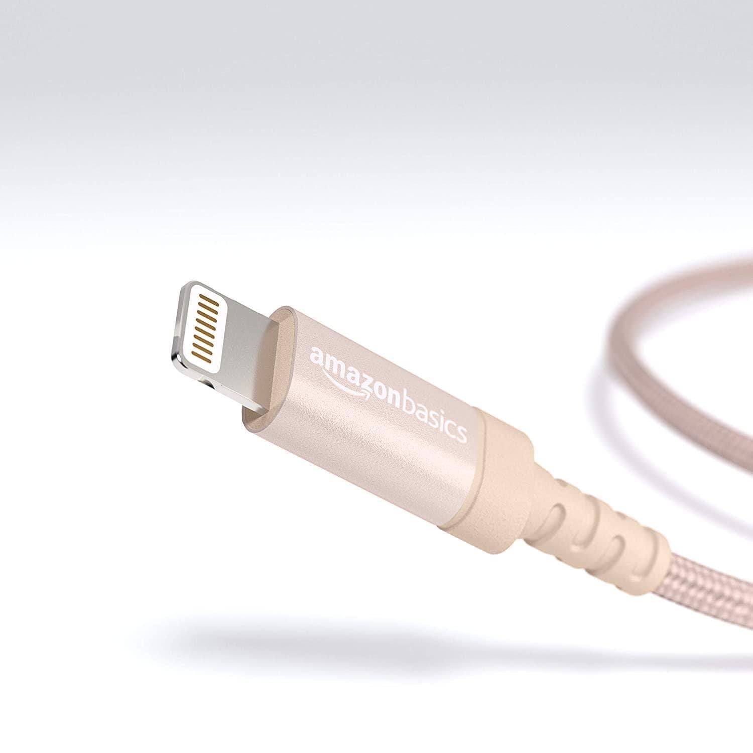 Pebble Nylon Braided USB A to Lightning Cable - Apple MFi Certified (1-Meter) PNML10-USB Charging Transfer cable-dealsplant