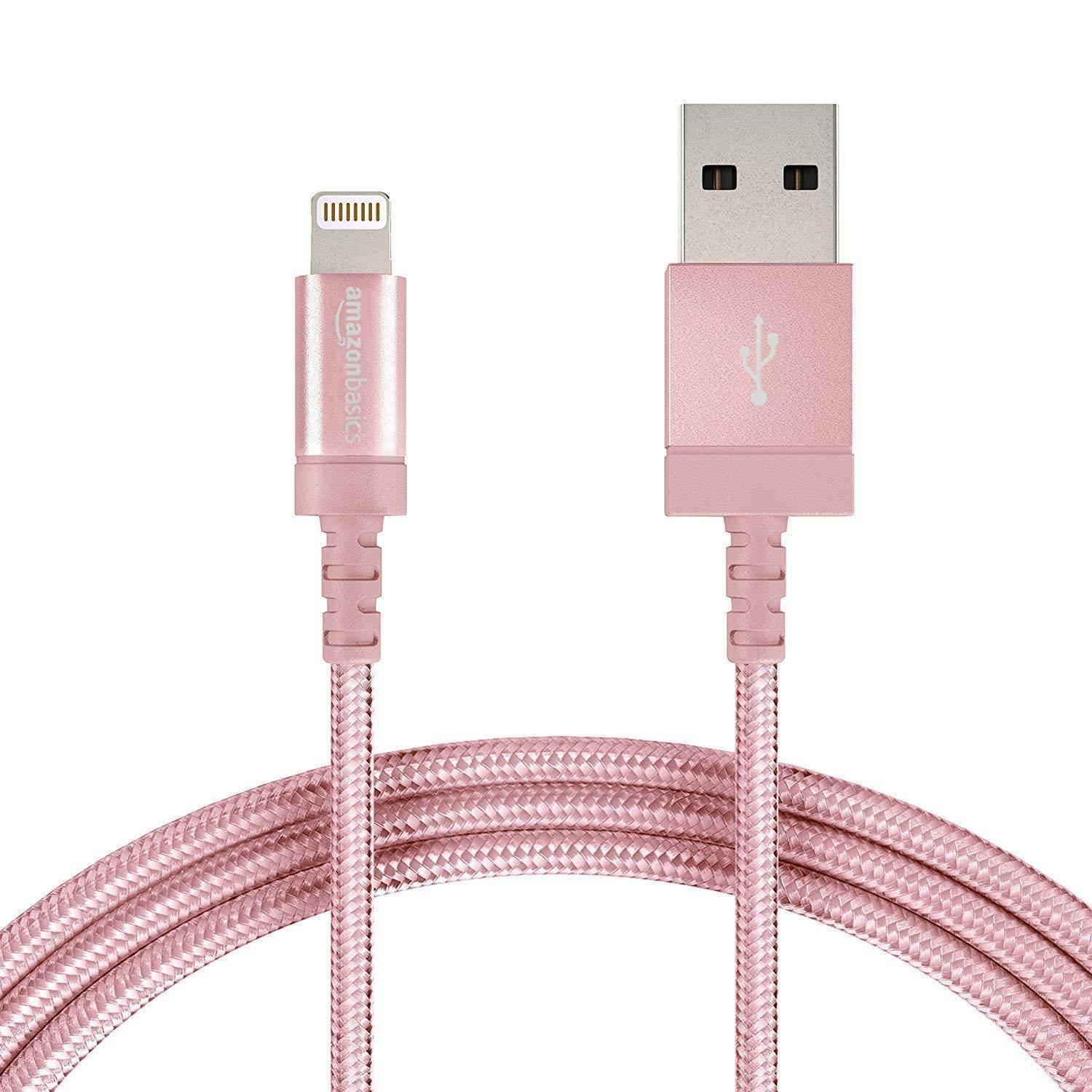 Pebble Nylon Braided USB A to Lightning Cable - Apple MFi Certified (1-Meter) PNML10-USB Charging Transfer cable-dealsplant