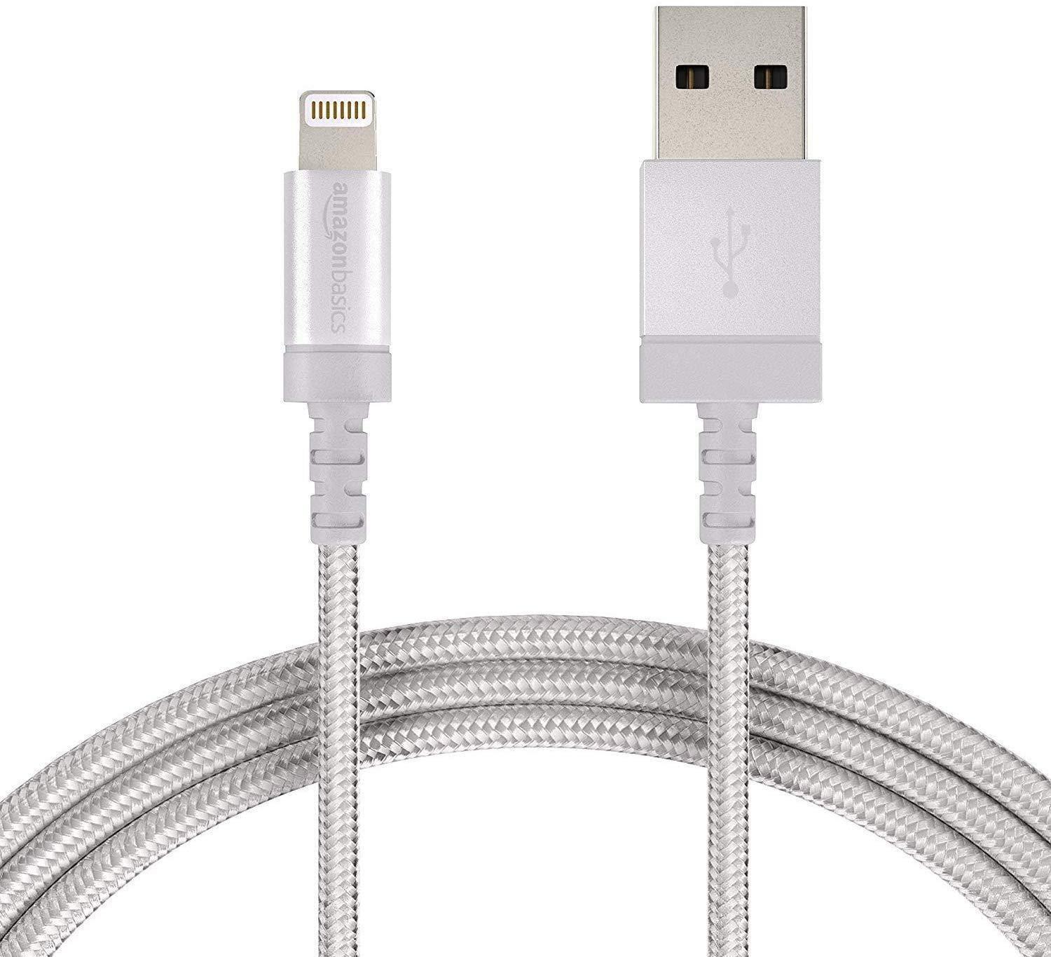 Pebble Nylon Braided USB A to Lightning Cable - Apple MFi Certified (1-Meter) PNML10-USB Charging Transfer cable-dealsplant