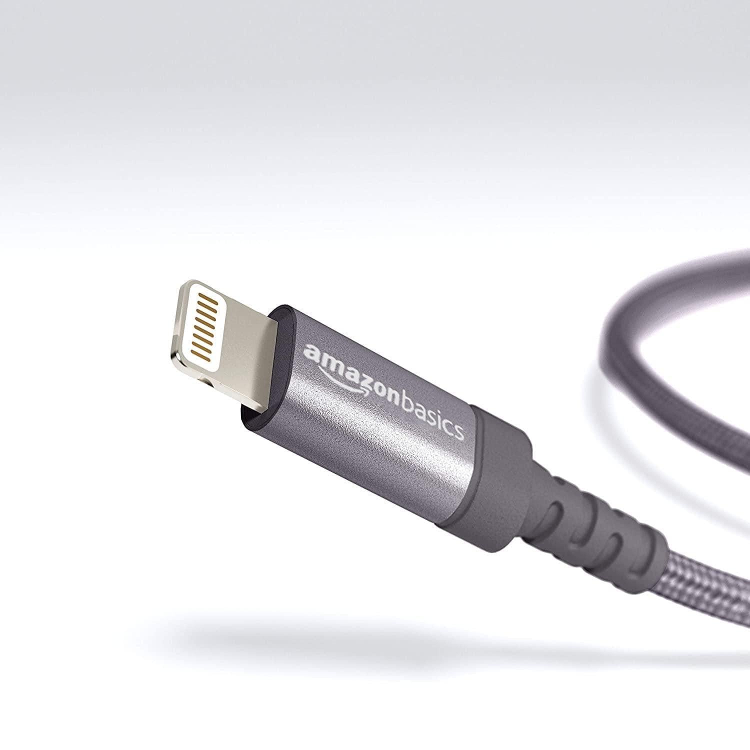 Pebble Nylon Braided USB A to Lightning Cable - Apple MFi Certified (1-Meter) PNML10-USB Charging Transfer cable-dealsplant