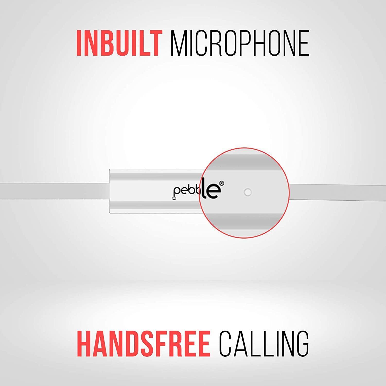 Pebble Crome Sweat-Proof Head Phone with Super Bass-Wired Earphone-dealsplant