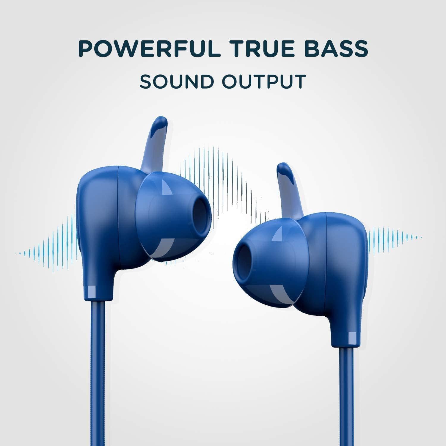 Pebble Dash Wireless Sport Earphones with Magnetic Earbuds and in-line Control-Wired Earphone-dealsplant