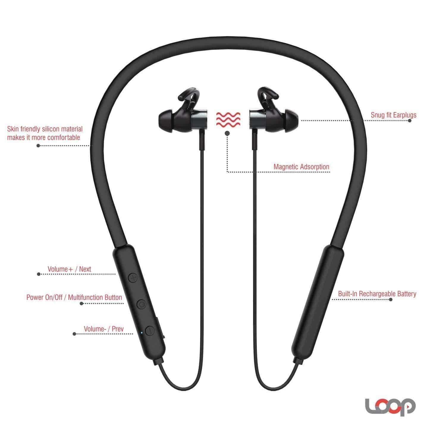 Pebble Spirit Loop - Wireless Neckband Earphone-Wired Earphone-dealsplant