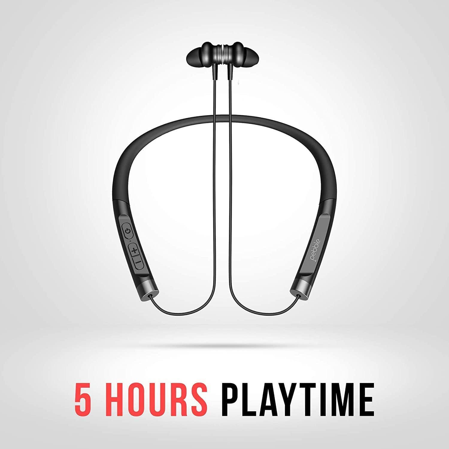 Pebble Urbane Bluetooth Wireless Neckband Earphone-Wired Earphone-dealsplant