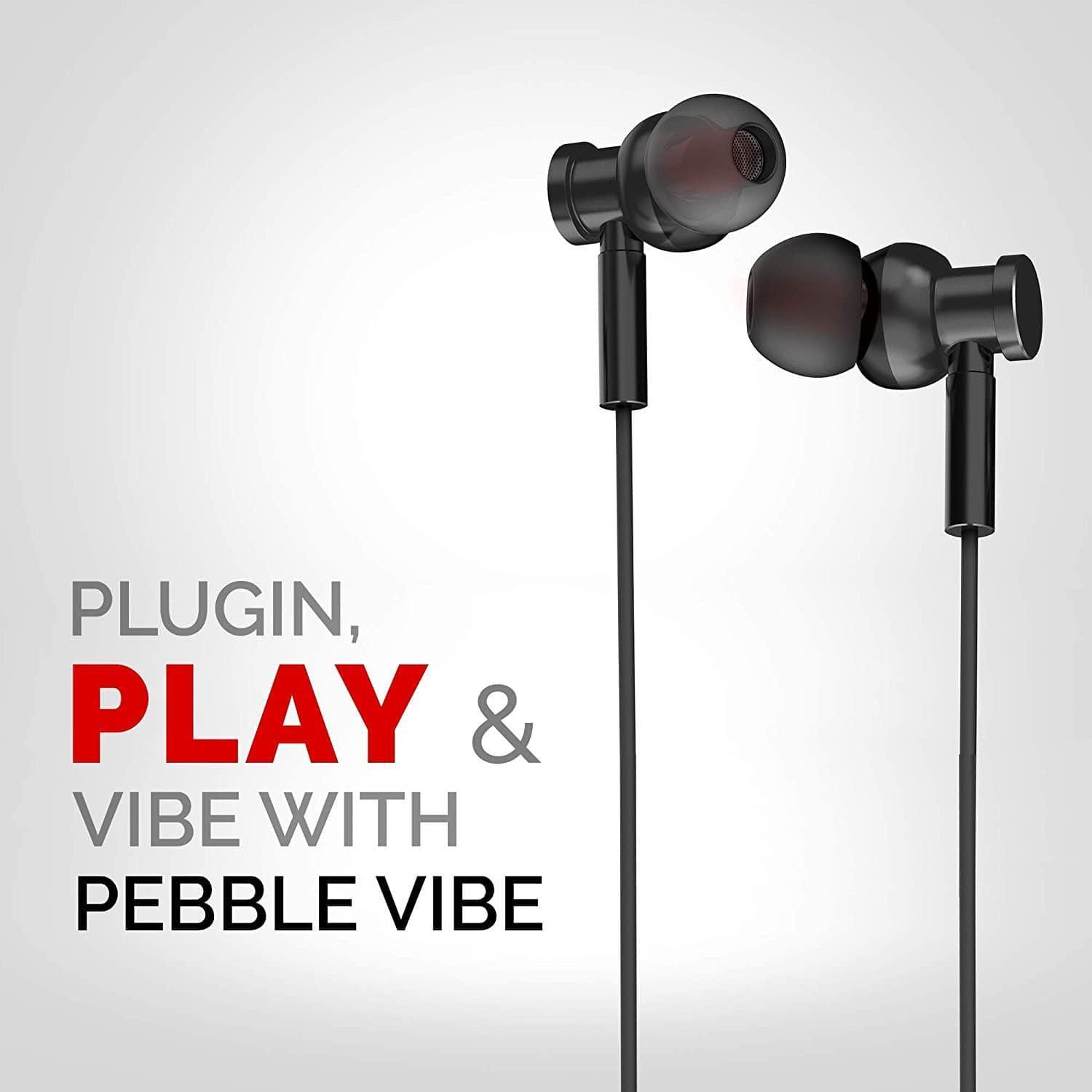 Pebble Vibe True HD Metal Earphone with mic-Wired Earphone-dealsplant