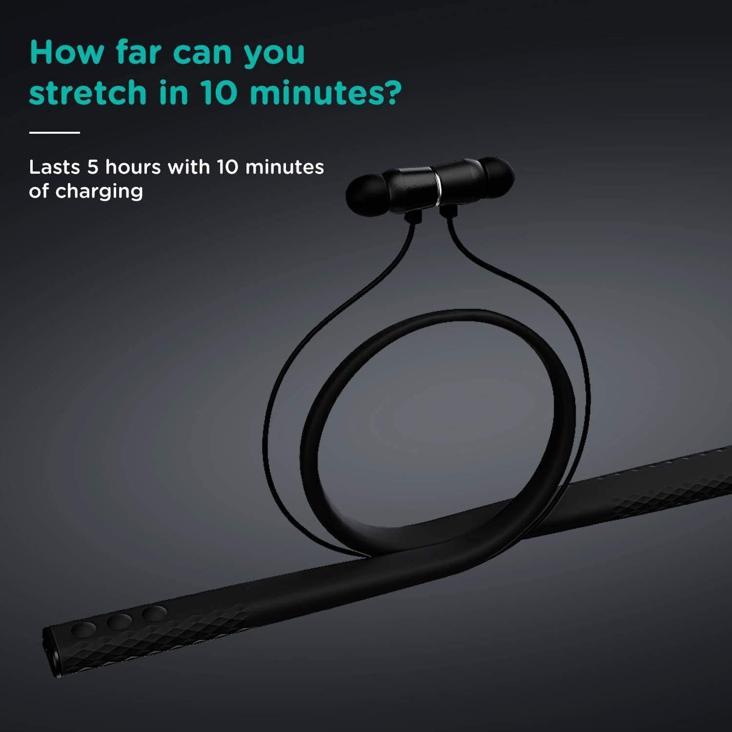 Pebble Flex Premium Bluetooth Neckband IPX5 Sweat Proof-Wireless Earphone-dealsplant