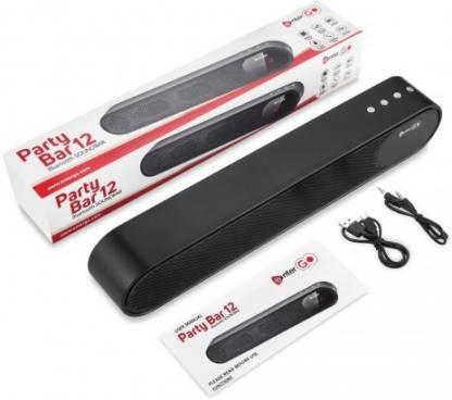 Enter Go Enter Go Pocket Bar 12 Wireless Bluetooth Speaker 12W HD Sound with USB DISK MP3, Micro SD slot, in built FM, AUX, Portable Indoor/Outdoor mini Party Speaker 12 W Bluetooth Laptop/Desktop Speaker (Black, Mono Channel)-Speakers-dealsplant