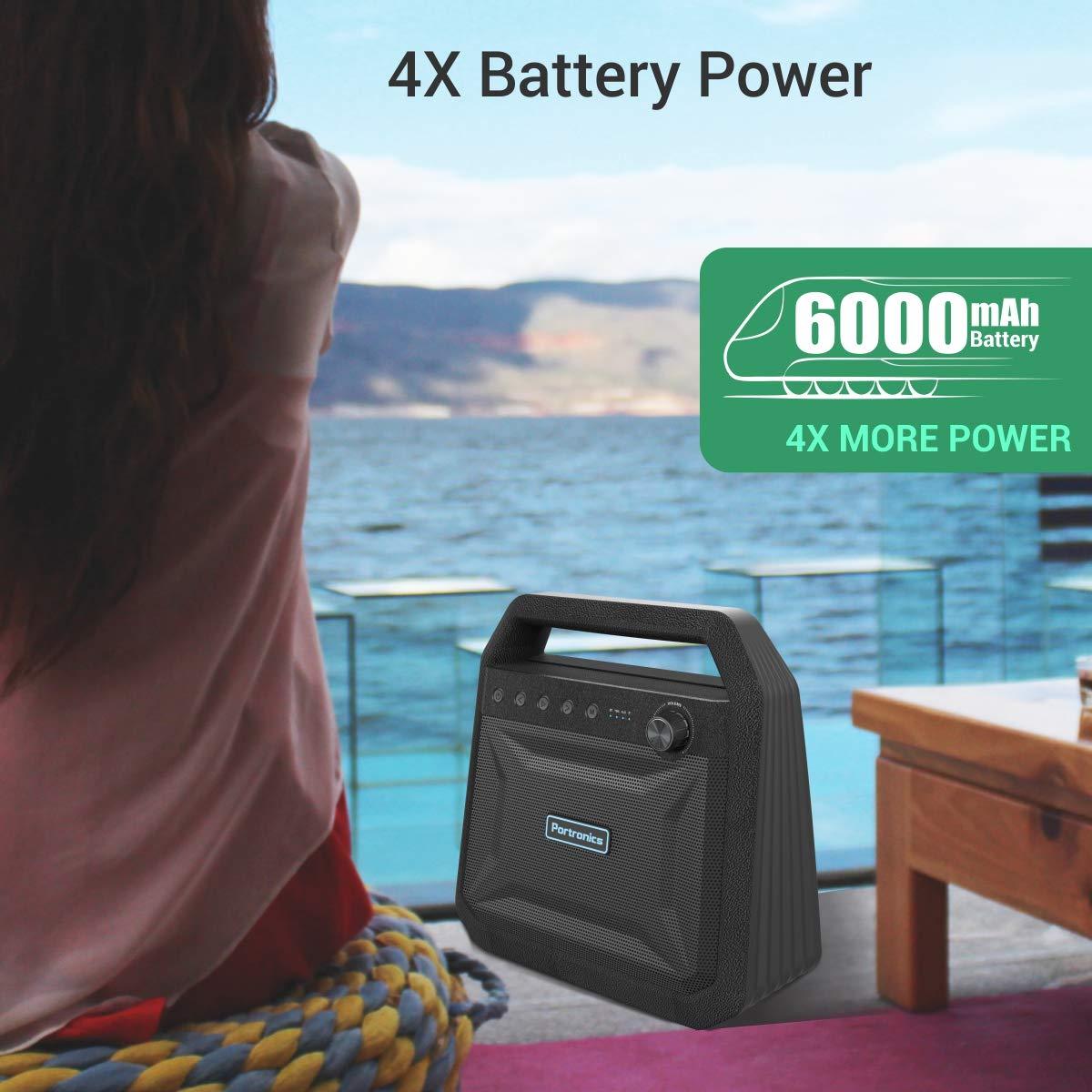 Portronics Roar POR-549, 2x12W Bluetooth 4.2 Stereo Speaker-Bluetooth Speakers-dealsplant