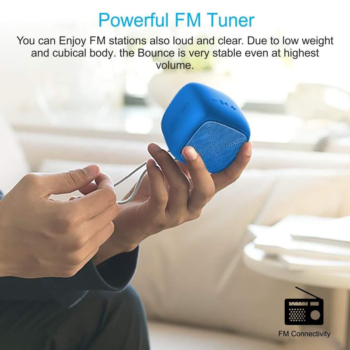 Products Portronics Bounce Portable Wireless Bluetooth Speaker with FM & USB Music-Bluetooth Speakers-dealsplant