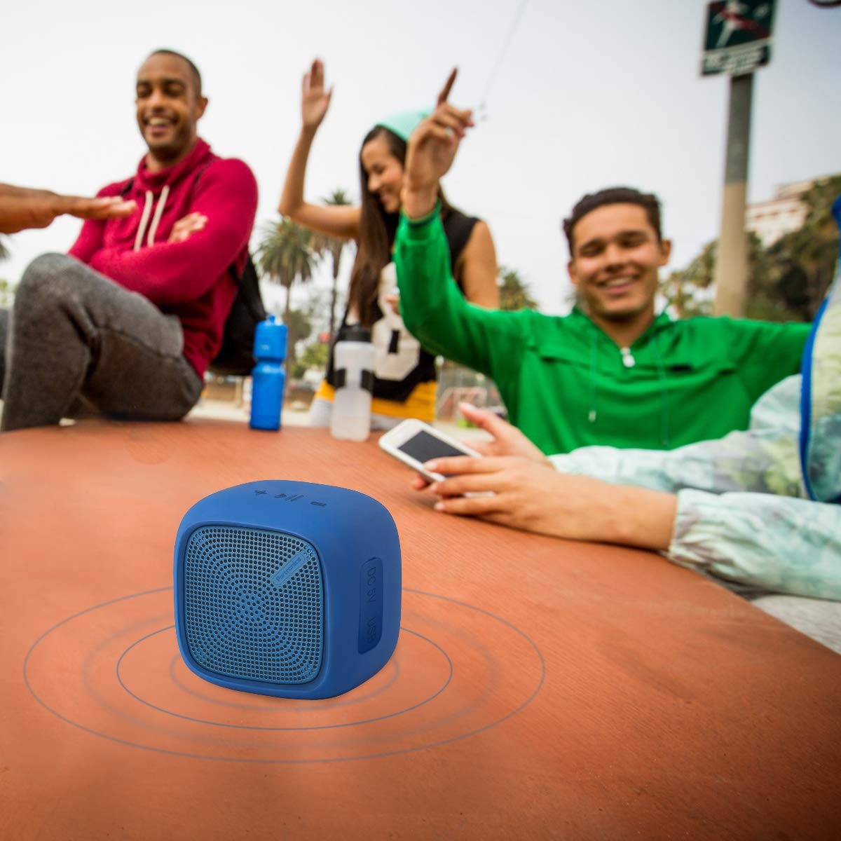 Products Portronics Bounce Portable Wireless Bluetooth Speaker with FM & USB Music-Bluetooth Speakers-dealsplant