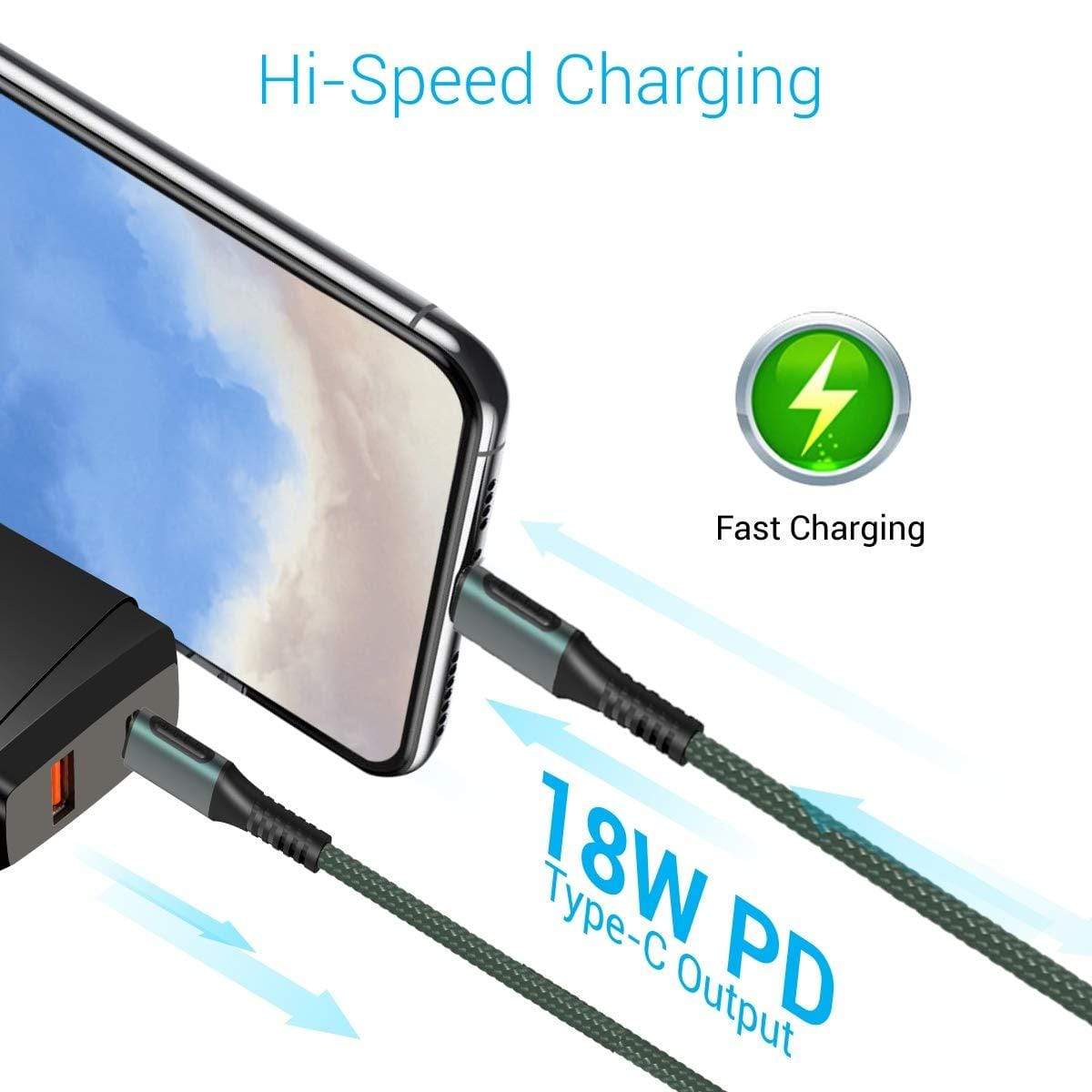 Portronics Konnect C Square 18W POR-1065 Type-C to Type-C 1.2M Cable-C-toC type Cable-dealsplant