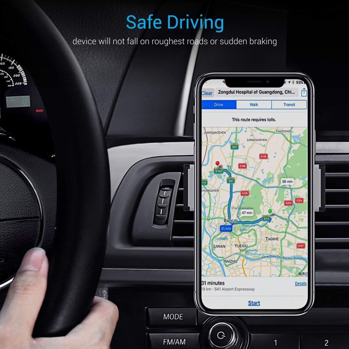 Portronics CLAMP 68 POR-1068 Car Mobile Holder 360 Degree Rotation-Car Mobile Holder-dealsplant