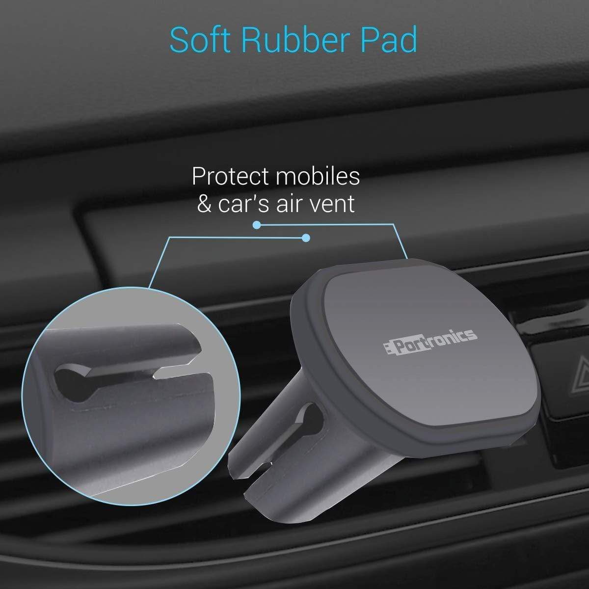 Portronics MAGNO POR-1069 Magnetic Car Mobile Holder with 360 Degree Rotation-Car Mobile Holder-dealsplant