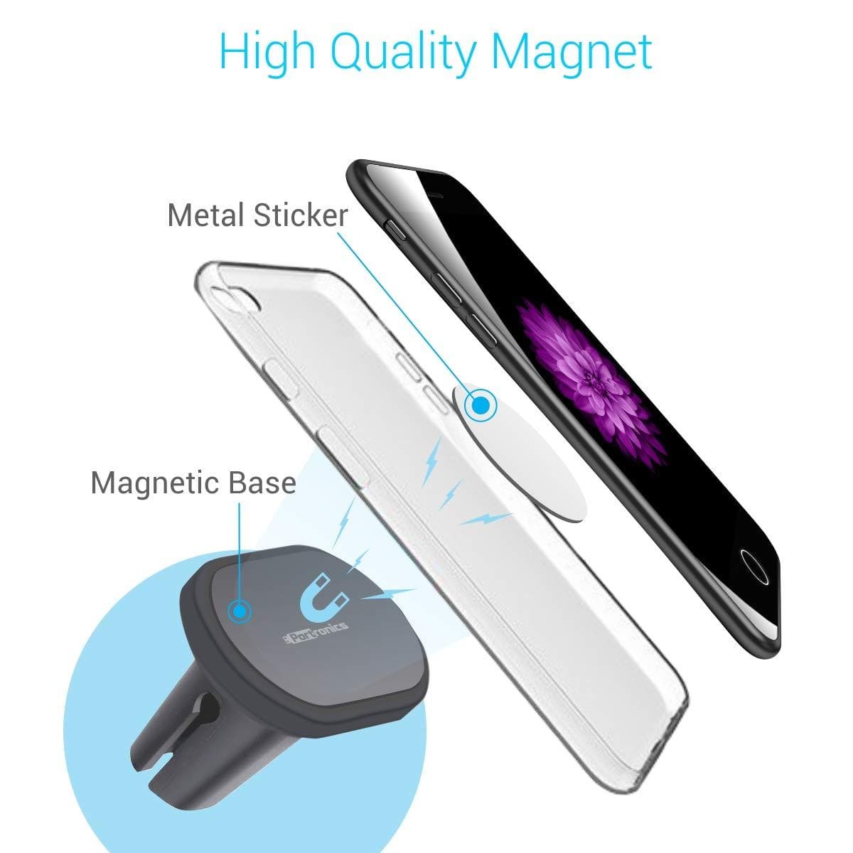 Portronics MAGNO POR-1069 Magnetic Car Mobile Holder with 360 Degree Rotation-Car Mobile Holder-dealsplant