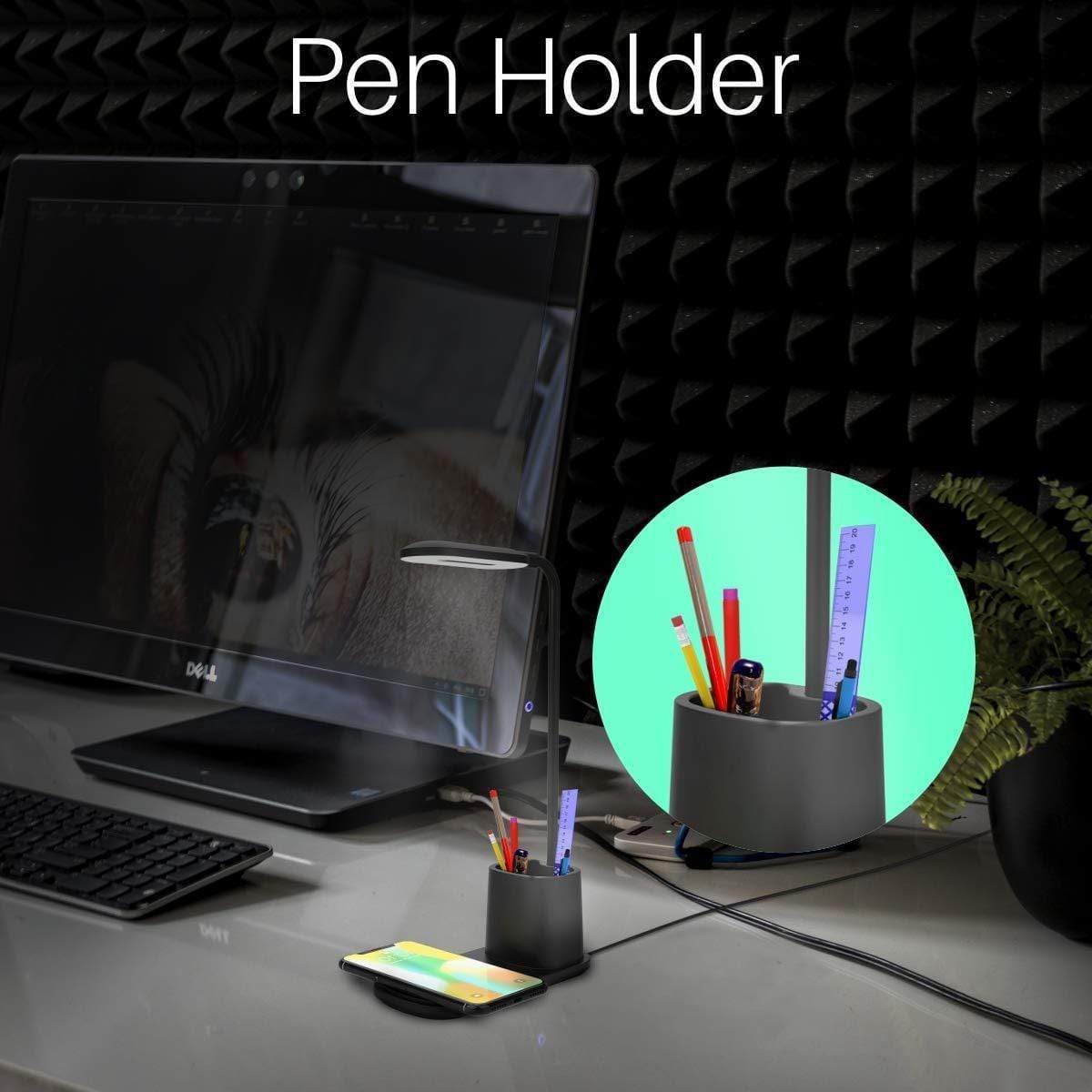 Portronics Brillo II Lamp with Wireless Charging-Lamp with Wireless Charging-dealsplant