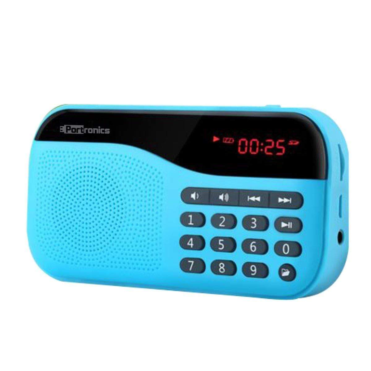 Portronics Plugs Portable Speaker with FM & MicroSD card Support-Portable Speaker-dealsplant