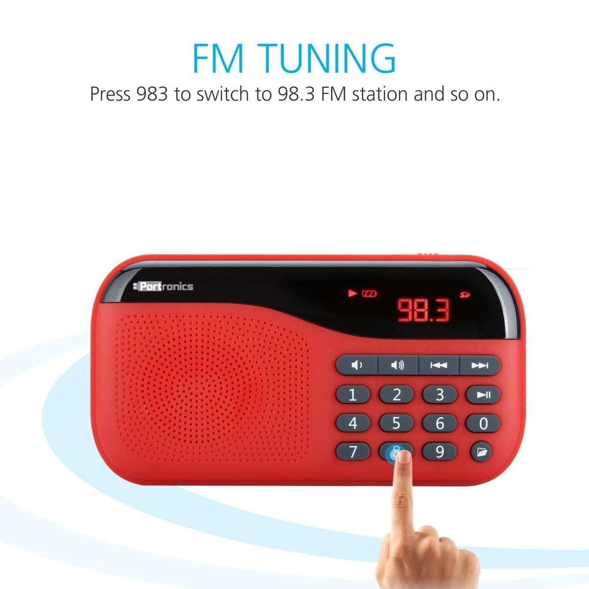 Portronics Plugs Portable Speaker with FM & MicroSD card Support-Portable Speaker-dealsplant