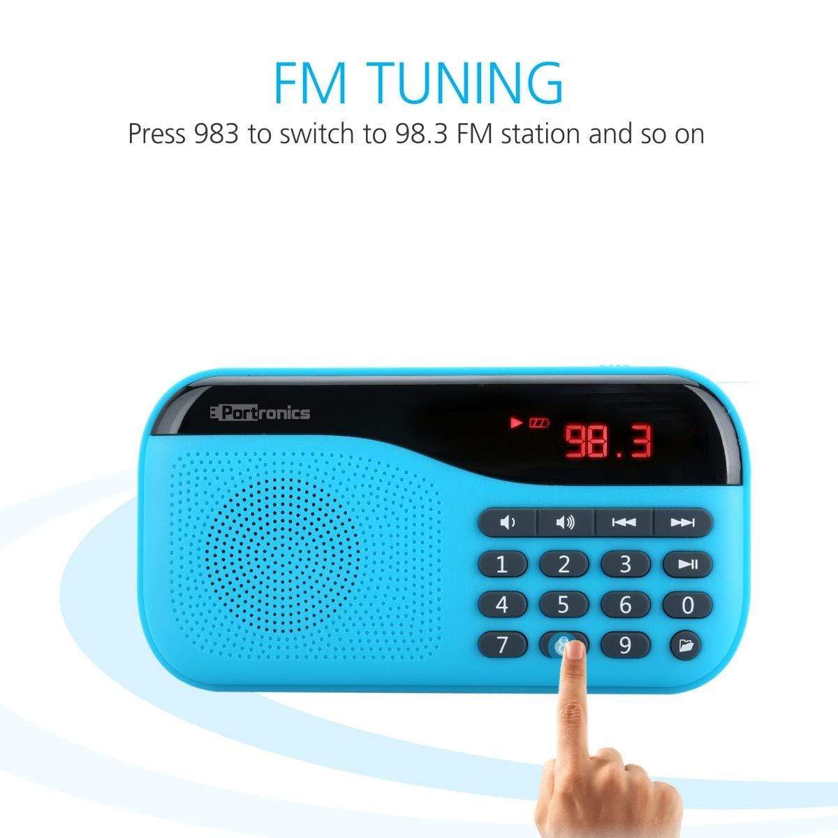 Portronics Plugs Portable Speaker with FM & MicroSD card Support-Portable Speaker-dealsplant