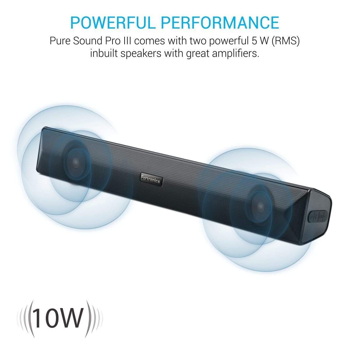 Portronics Pure Sound Pro III POR-891, Bluetooth Wireless SOUNDBAR-dealsplant