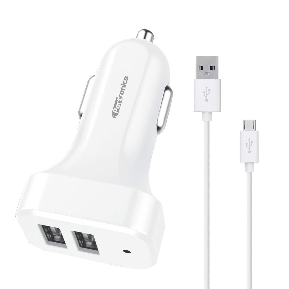 Portronics CarPower 3T 3.4A Car Charger with Three USB Port, 1M USB Cable-Power Bank-dealsplant
