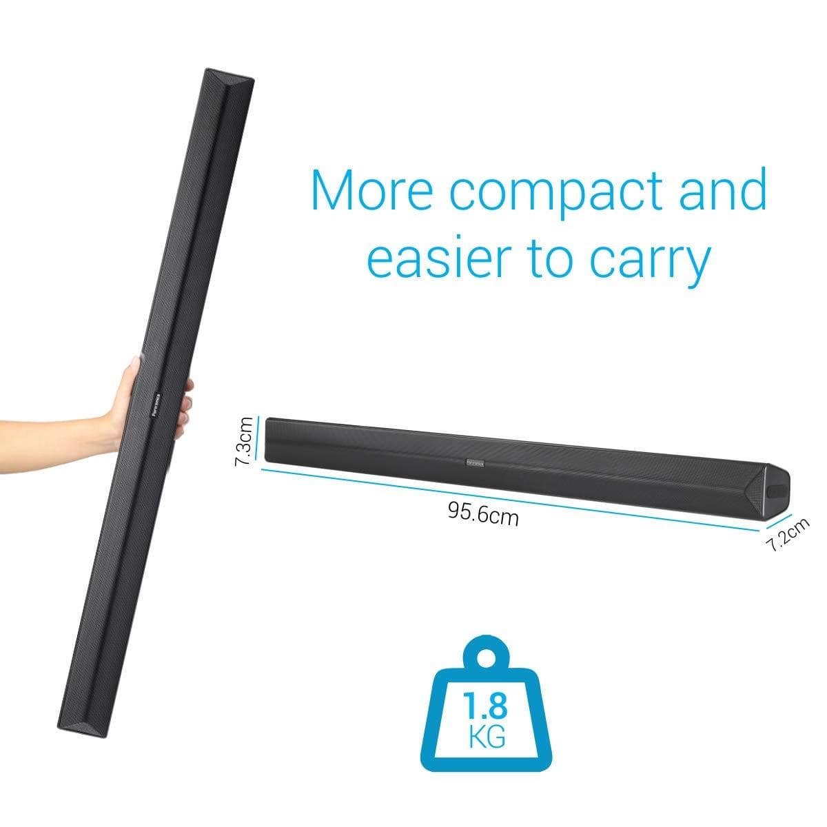 Portronics Sound Slick II 40W POR-936 Wired and Wireless Bluetooth Sound Bar-Sound Decoder Converter-dealsplant