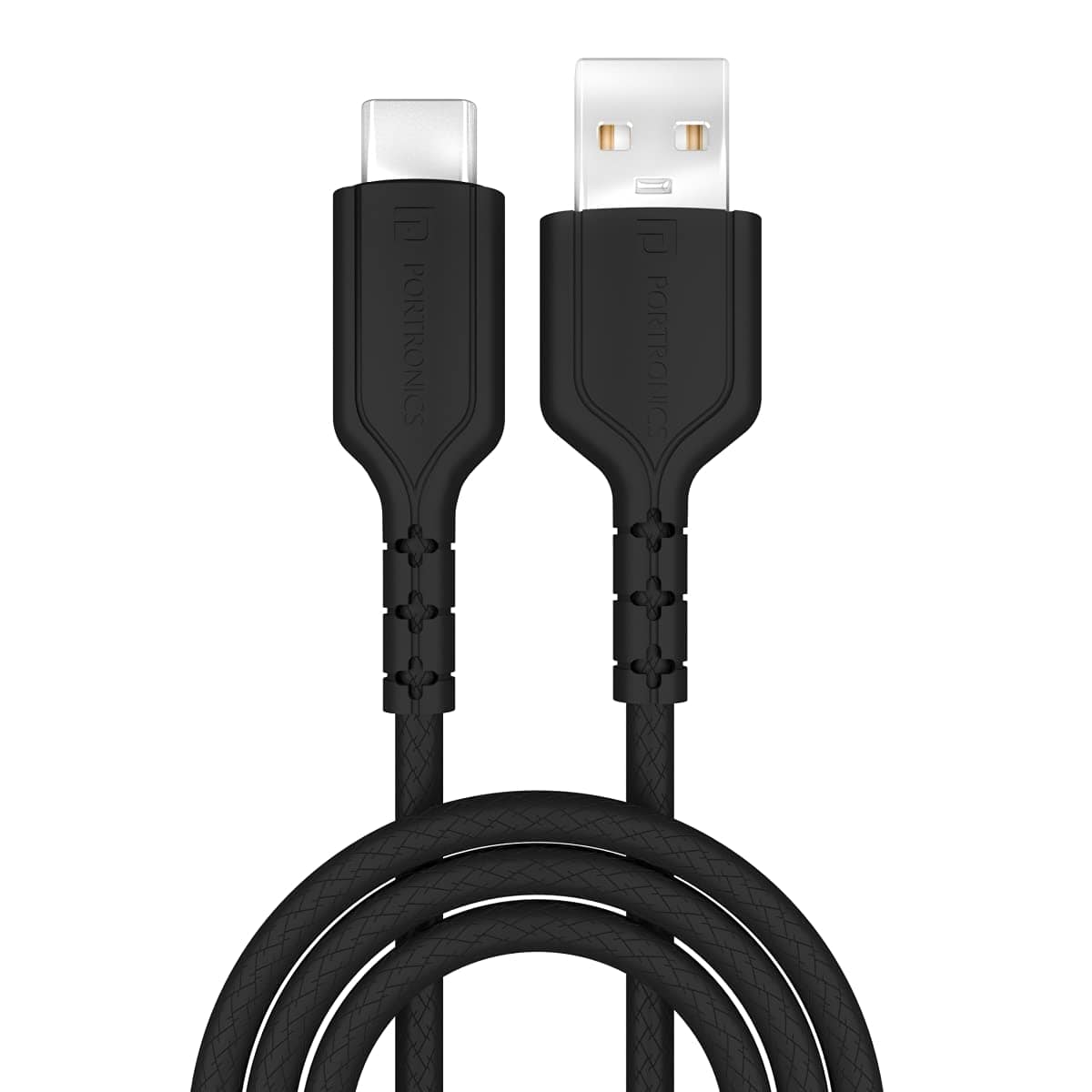 Portronics POR-656 Konnect Core 1M Type C Cable with Charge & Sync Function-USB Charging Transfer cable-dealsplant