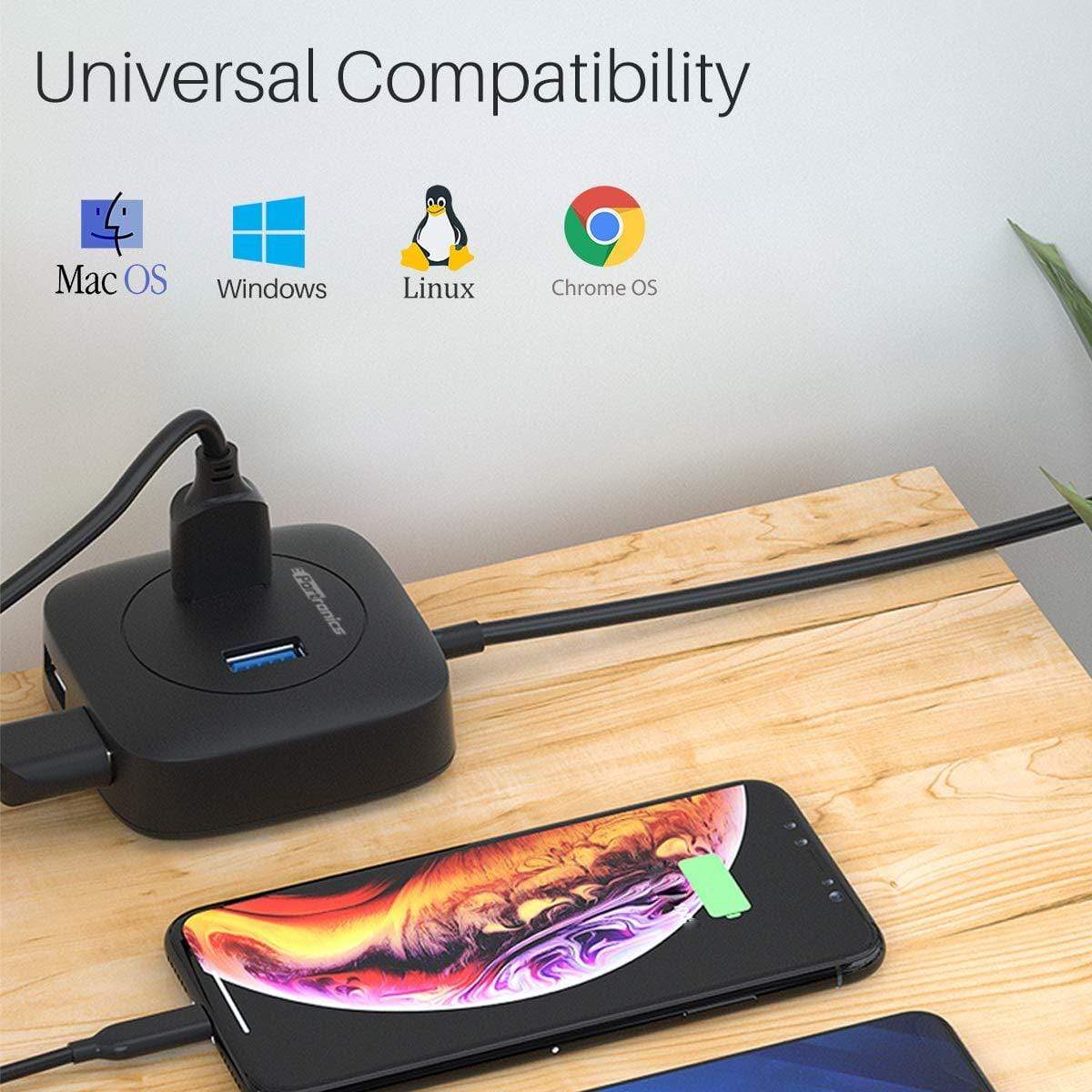 Portronics Mport 4A POR-1159 4-Port USB Hub High Speed-USB HUB-dealsplant