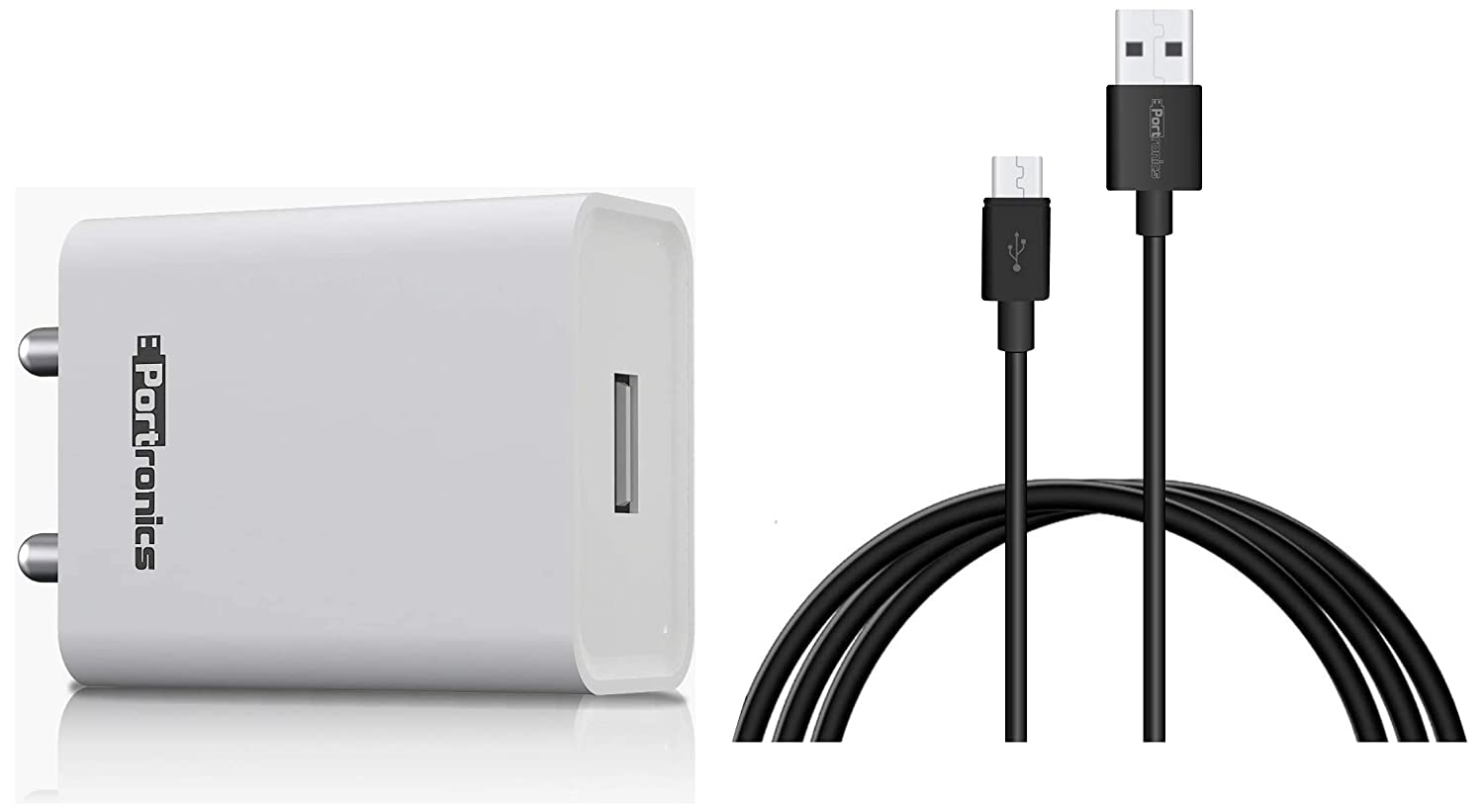 Portronics Adapto POR-1062 USB Wall Adapter with 2.4A Fast Charging Single USB Port Without Cable-Wall Adapter-dealsplant