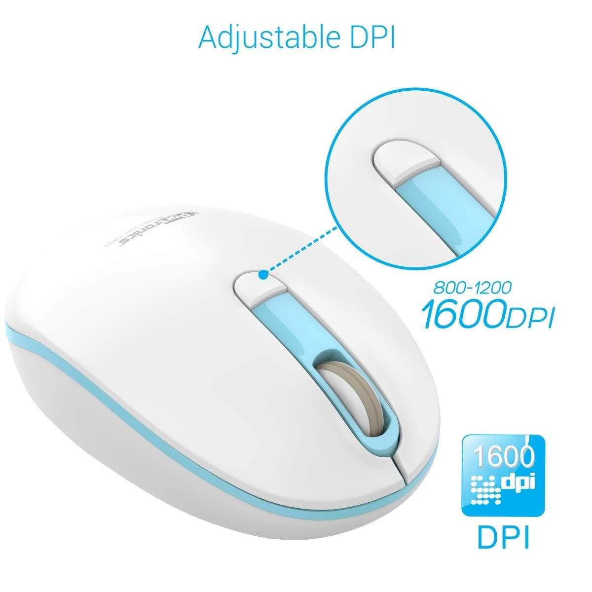 Portronics Toad 11 Wireless Mouse with 2.4GHz Technology-Wired Optical Mous-dealsplant