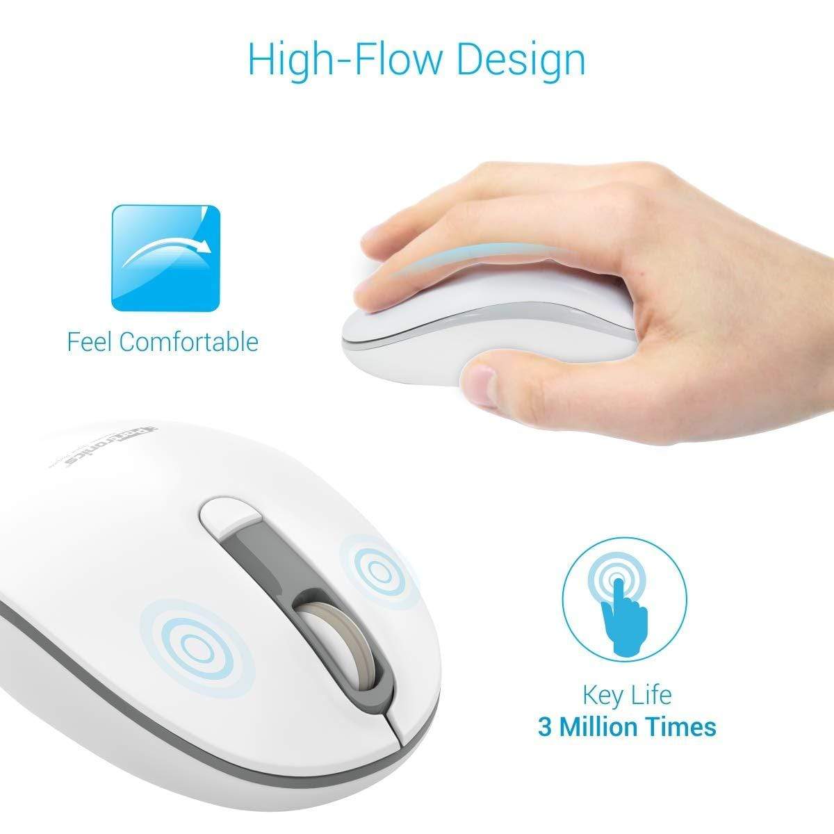 Portronics Toad 11 Wireless Mouse with 2.4GHz Technology-Wired Optical Mous-dealsplant