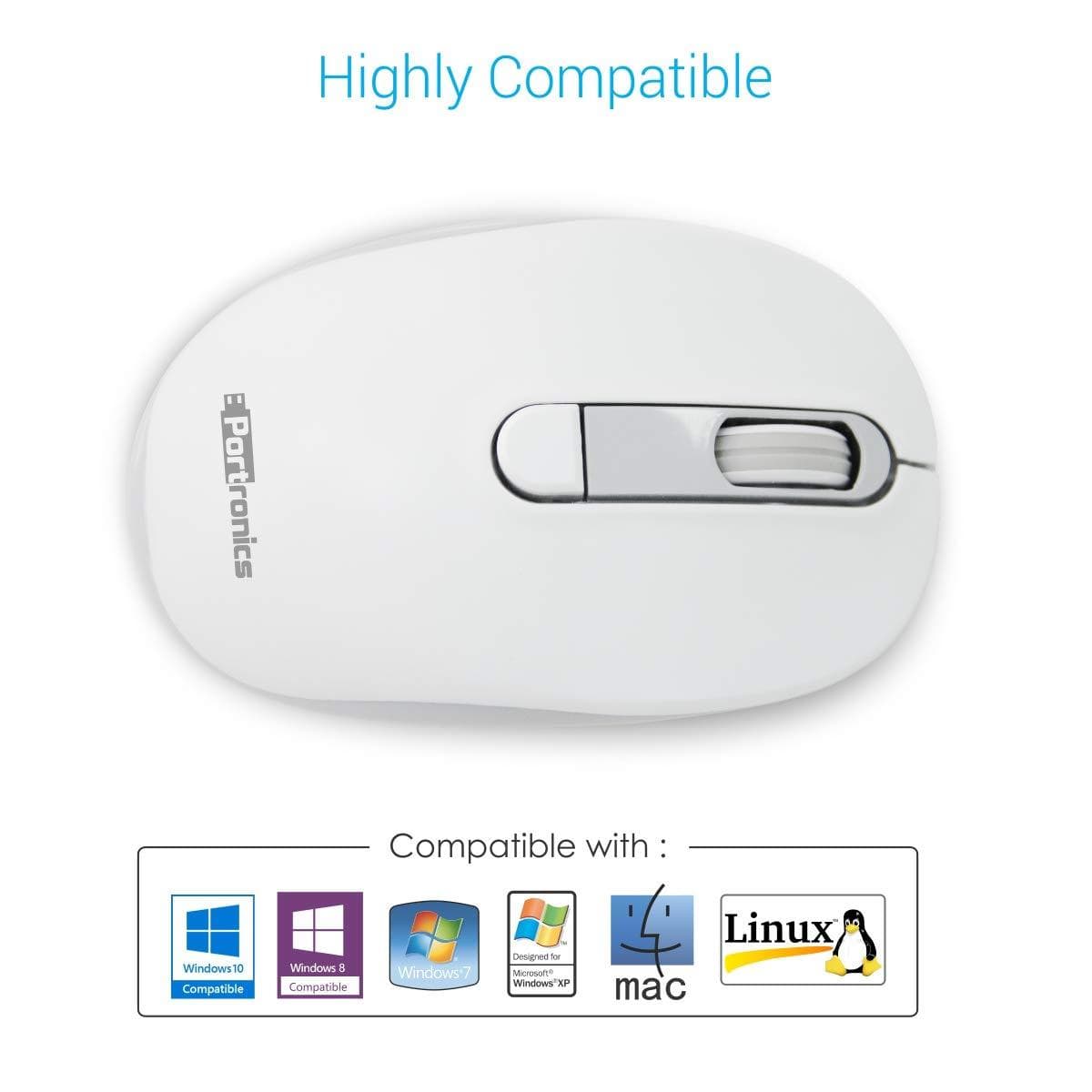Portronics Toad 11 Wireless Mouse with 2.4GHz Technology-Wired Optical Mous-dealsplant