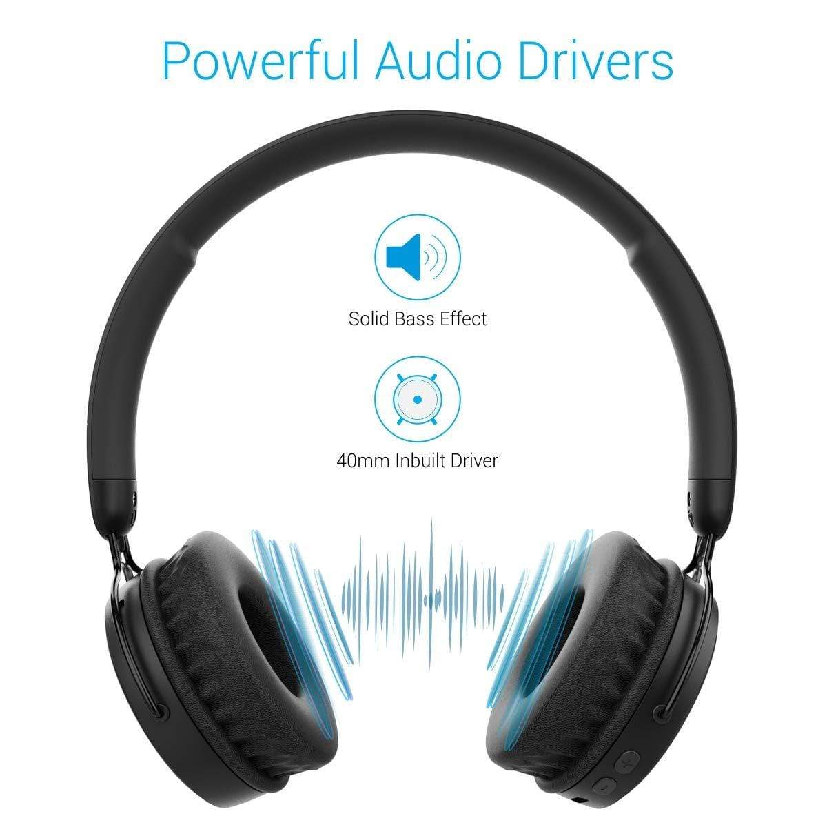 Portronics Muffs M POR-317 Wireless Bluetooth 5.0 Stereo On-Ear Headphones-Wireless Bluetooth-dealsplant