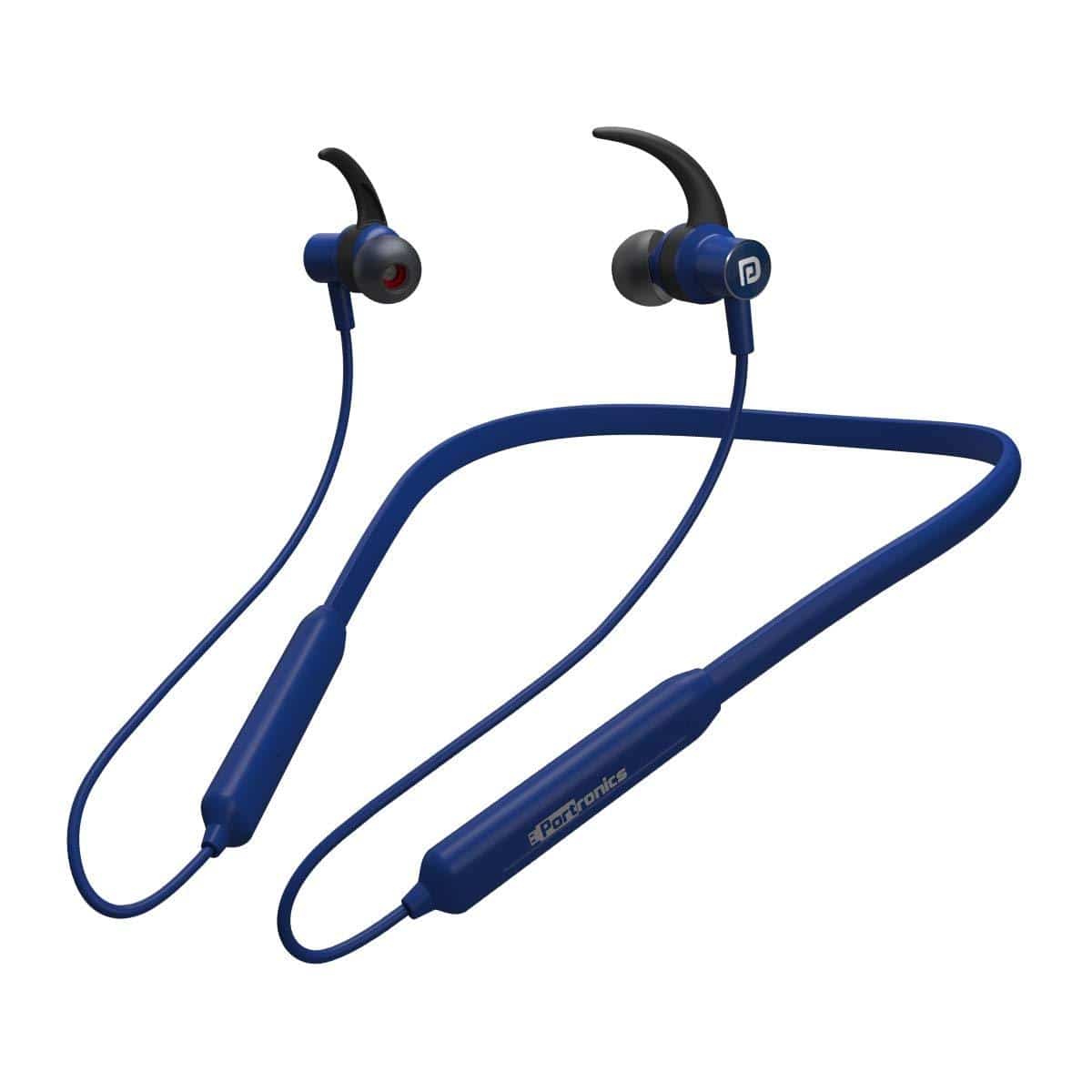 Portronics Harmonics 216 HD Stereo Wireless Bluetooth 5.0 Sports Headset with High Bass-Wireless Bluetooth-dealsplant