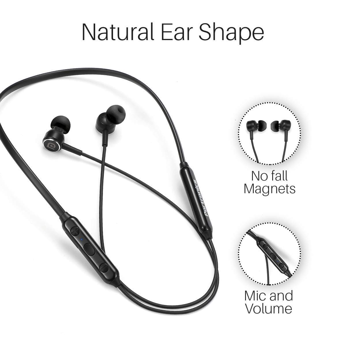 Portronics Harmonics One POR-1119 Wireless Bluetooth 5.0 Sports Headset-Wireless Bluetooth Headphones-dealsplant