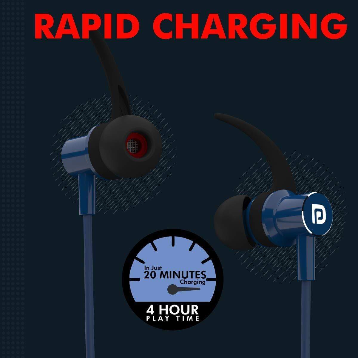 Portronics Harmonics 216 HD Stereo Wireless Bluetooth 5.0 Sports Headset with High Bass-Wireless Bluetooth-dealsplant