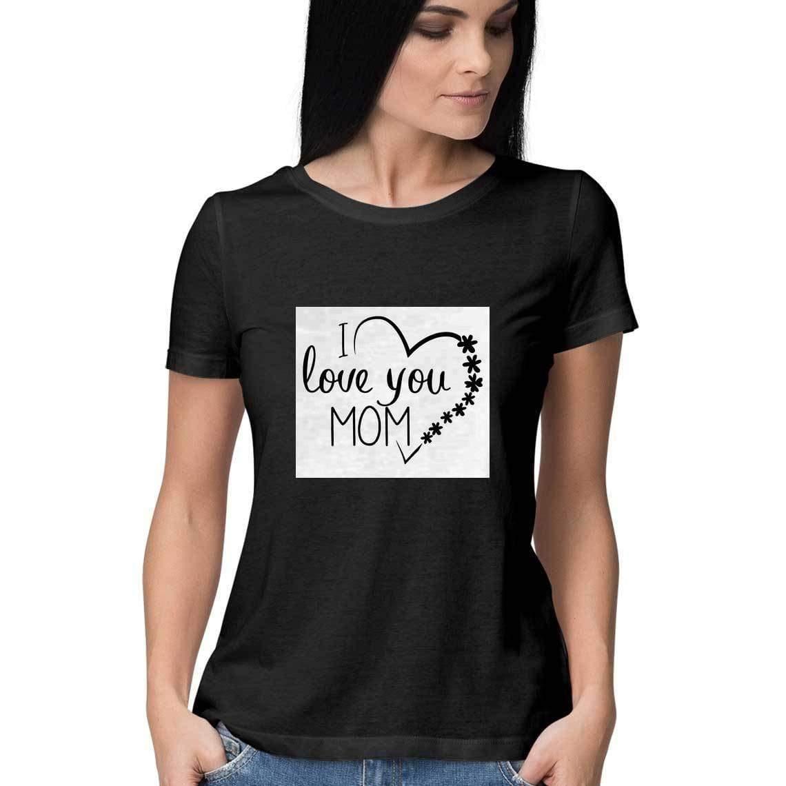 Dealsplant I Love You Mom Printed T shirt for Women-Clothing-dealsplant