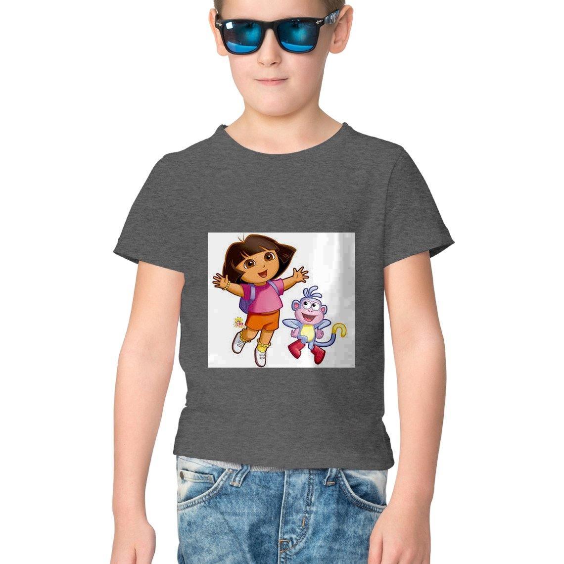 Dealsplant Half Sleeve Round Neck DoraBujji T-Shirt for Kids-Clothing-dealsplant