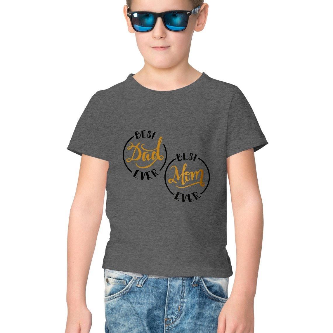 Dealsplant Mom And Dad_1 Printed T shirt for Kids-Clothing-dealsplant