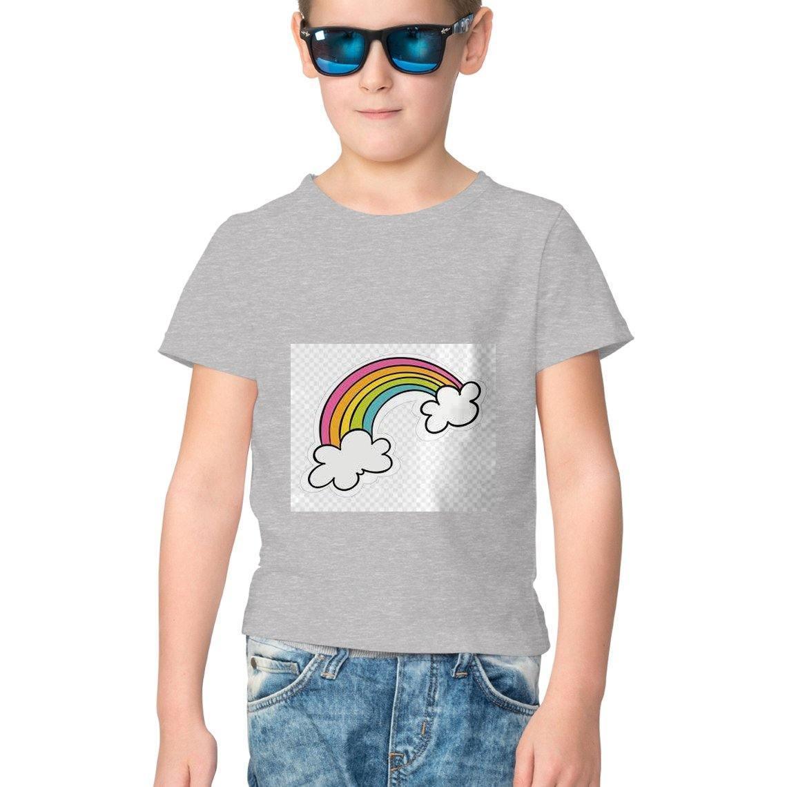 Dealsplant Half Sleeve RoundNeck Rainbow T-Shirt for Kids-Clothing-dealsplant