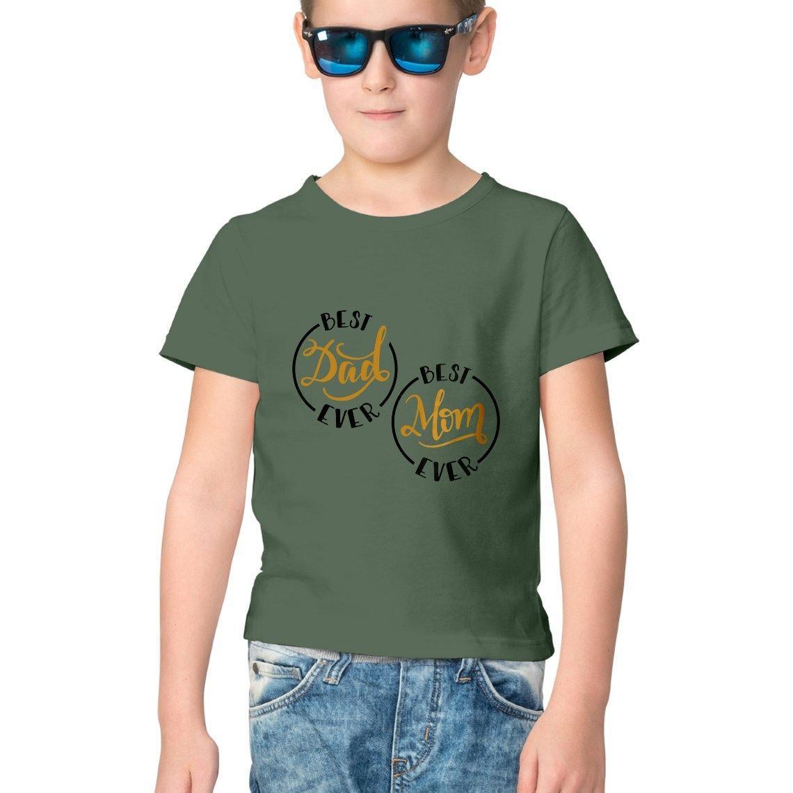 Dealsplant Mom And Dad_1 Printed T shirt for Kids-Clothing-dealsplant