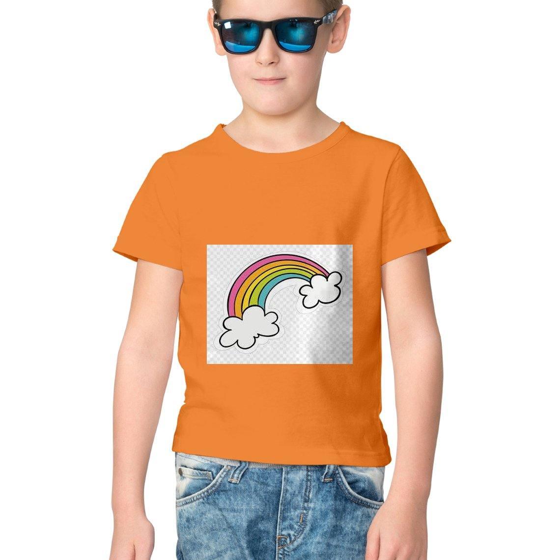 Dealsplant Half Sleeve RoundNeck Rainbow T-Shirt for Kids-Clothing-dealsplant