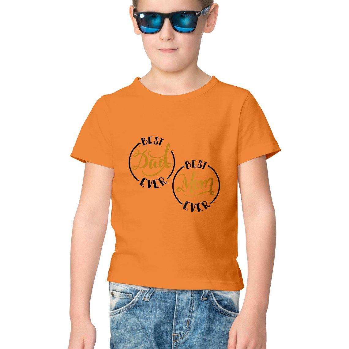 Dealsplant Mom And Dad_1 Printed T shirt for Kids-Clothing-dealsplant