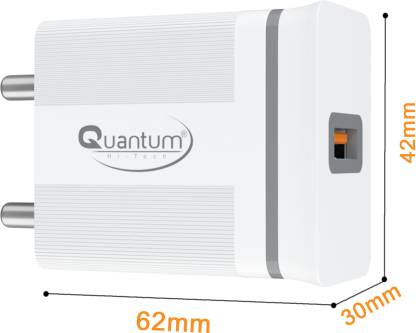 QUANTUM QHM 3300 Universal FAST Charger 20W, Smart Chip, Short circuit protection 20 W 3 A Mobile Charger with Detachable Cable-Mobile Phone Accessories-dealsplant