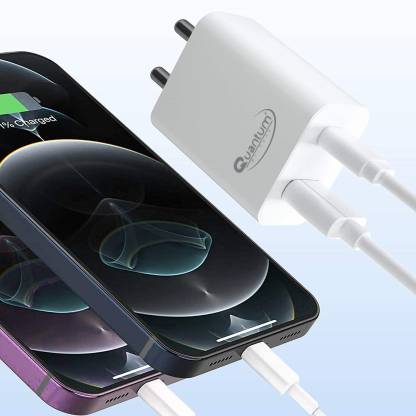 QUANTUM QHM-3500 FAST Charger 20 W 0.6 A Multiport Mobile Charger with Detachable Cable-CHARGER ADAPTER-dealsplant