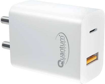 QUANTUM QHM-3500 FAST Charger 20 W 0.6 A Multiport Mobile Charger with Detachable Cable-CHARGER ADAPTER-dealsplant