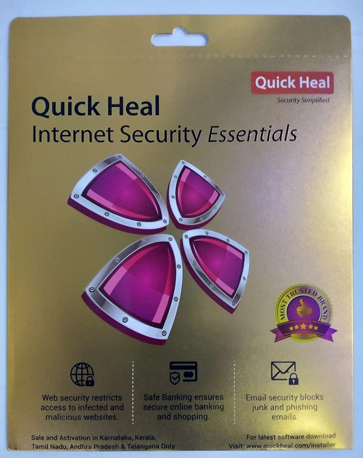 QUICK HEAL INTERNET SECURITY ESSENTIAL (Email Delivery in 2 hours - No CD) Only for South India Region-Anti Virus Softwares-dealsplant
