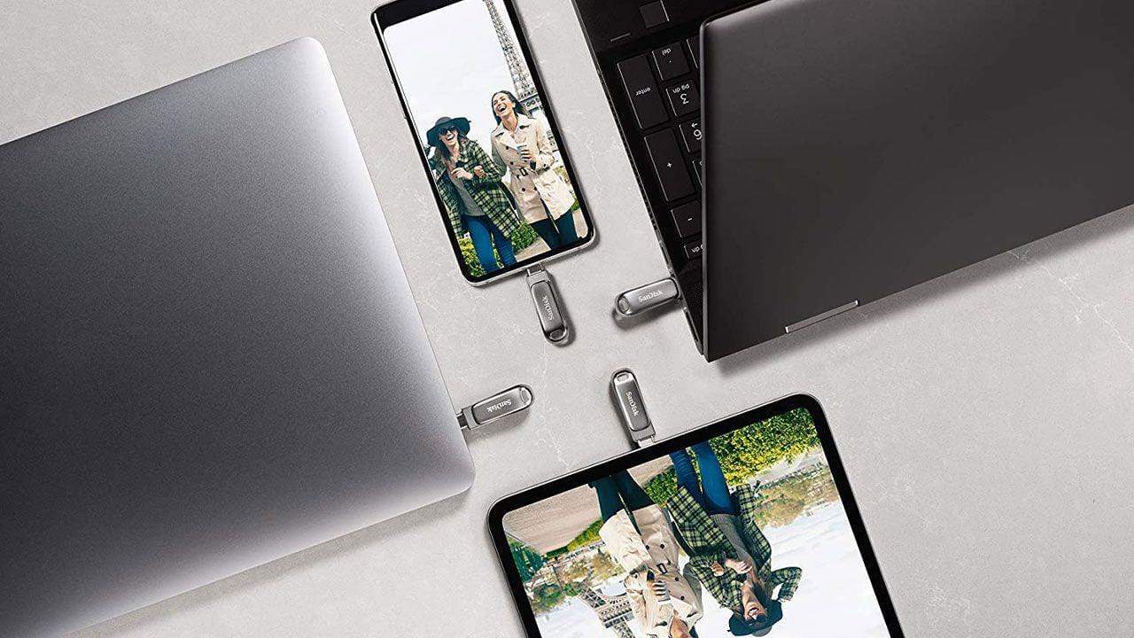 SanDisk Ultra Dual Drive Luxe Type C Flash Drive 64GB,SDDDC4-USB Pen drives-dealsplant